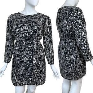 J. Crew Black and White Polka Dot Dress